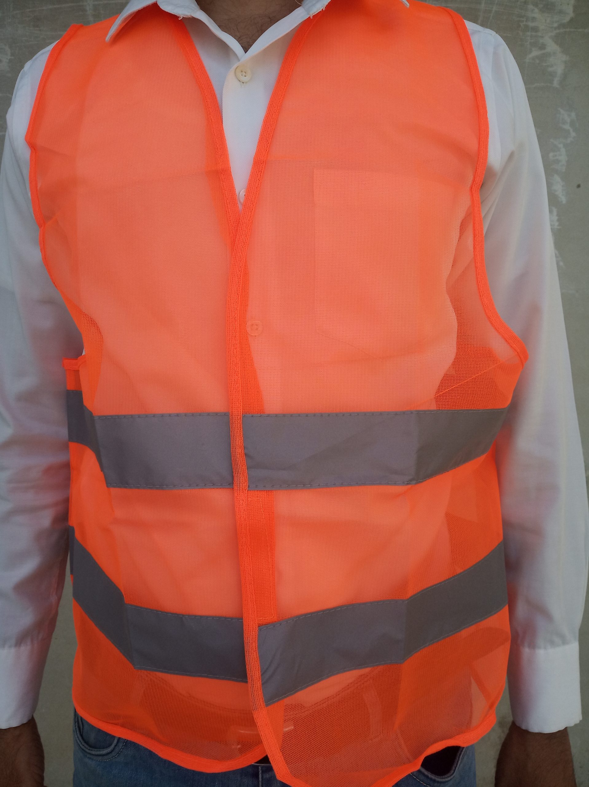 Safety Vest Orange 2 Line 60gsm - Mohammadi & Sons - BeSafe